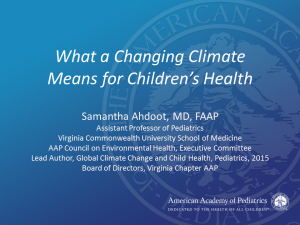 How Climate Change Affects Children' Health